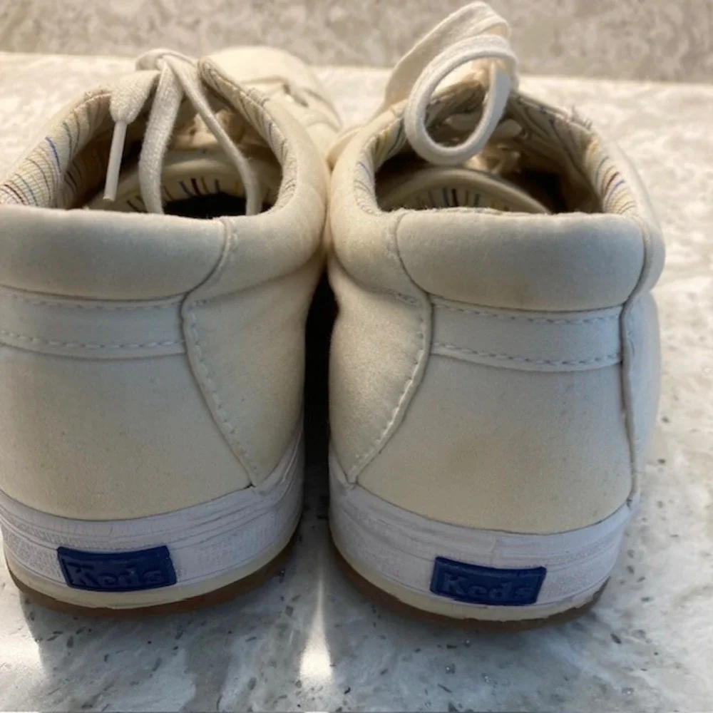 Keds Champion Women's  Lace Up Cream Shoes 8.5